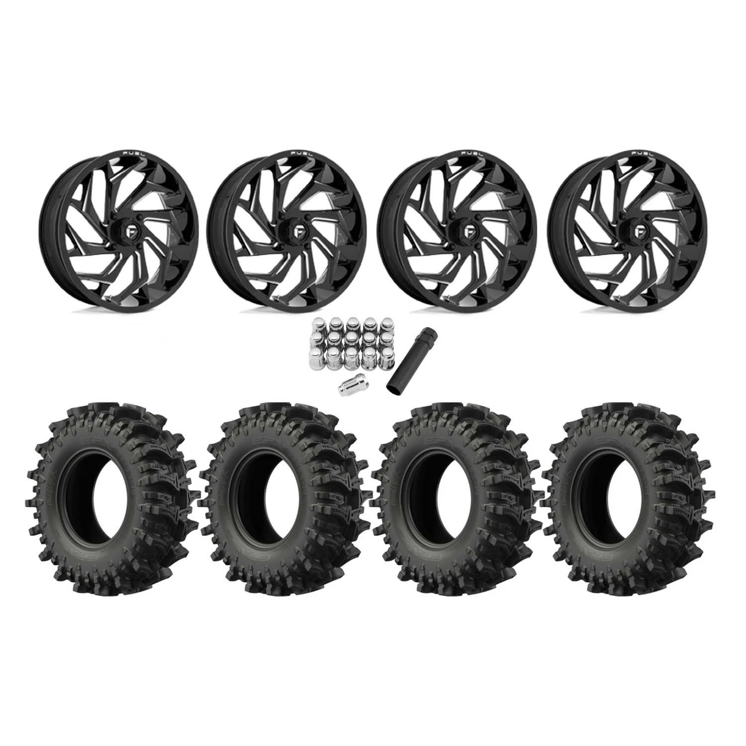 EFX MotoSlayer 33x9.5-22 Tires on Fuel Reaction Wheels